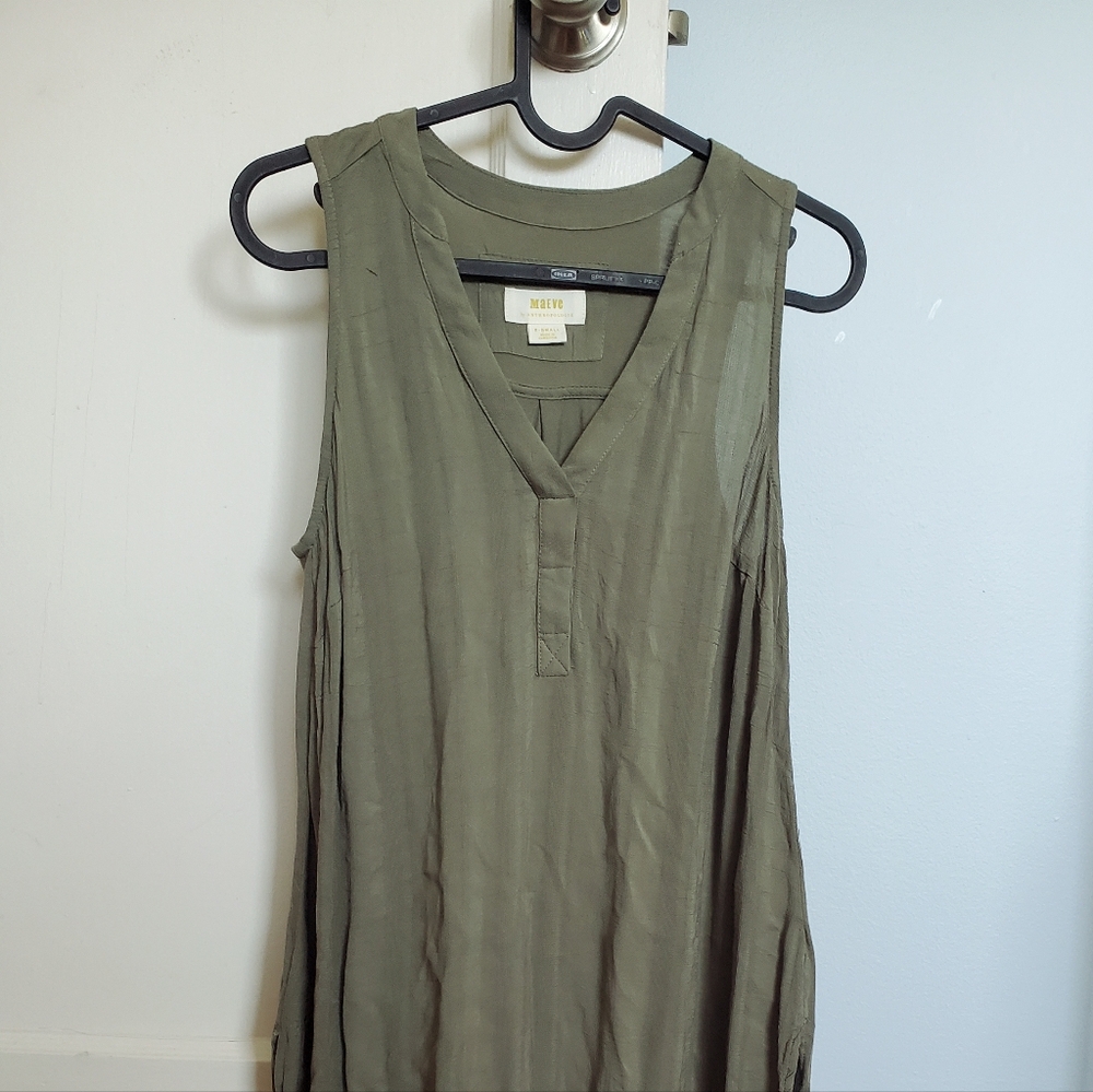 Maeve By Anthropologie Olive Green Tunic Tank